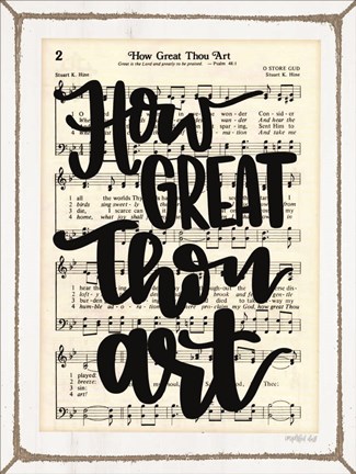 Framed How Great Thou Art Print