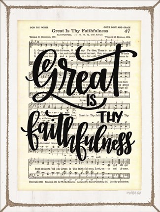 Framed Great is Thy Faithfulness Print