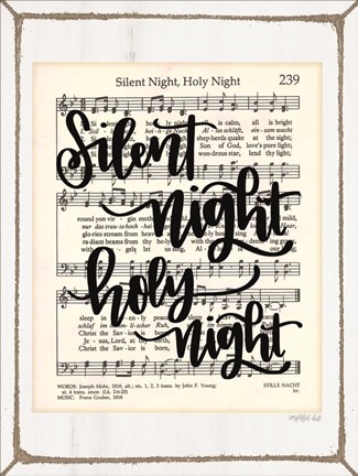 Framed Silent Night Print