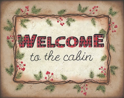 Framed Welcome to the Cabin Print