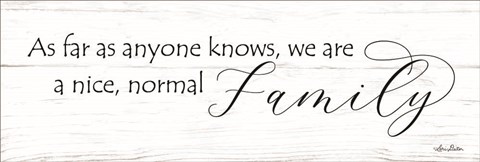 Framed Nice Normal Family Print