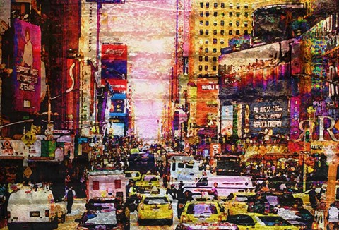 Framed New York Sunset Print