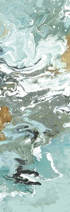 Framed Green Marble III Print