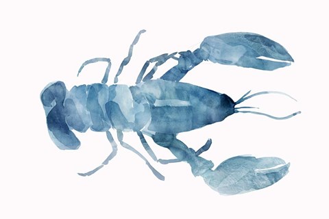 Framed Blue Lobster Print