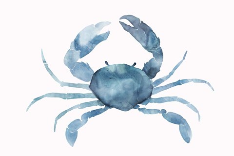 Framed Blue Crab Print