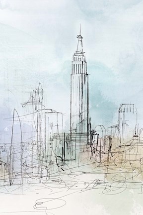 Framed Blue London Print