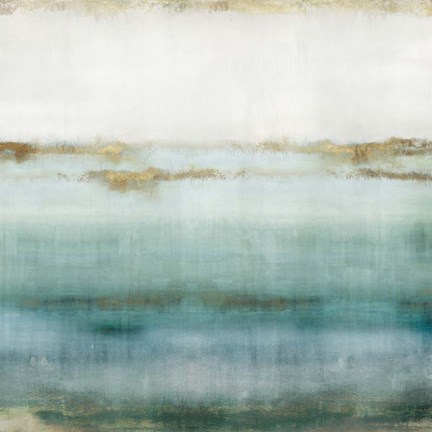 Framed Cerulean Haze I Print