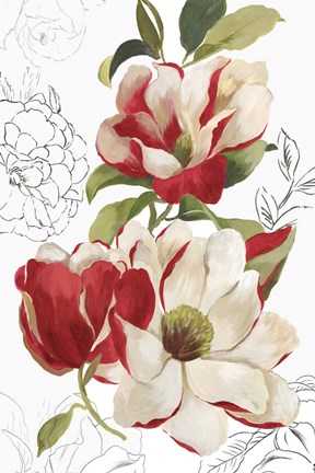 Framed Florecer III Print