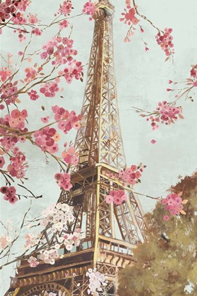 Framed Paris in the Spring I Print