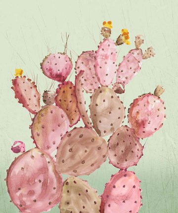 Framed Pink Cacti Print