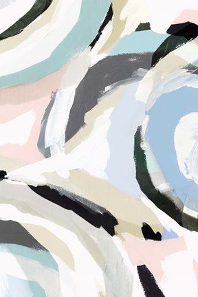 Framed Blue Galore II Print