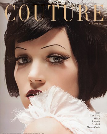 Framed Couture August 1958 Print