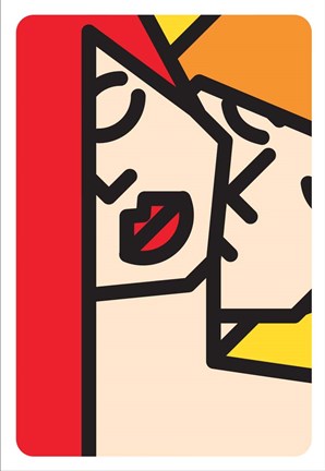 Framed Bacio2 Print