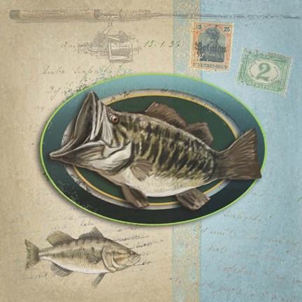 Framed Freshwater Fishing 2 Print