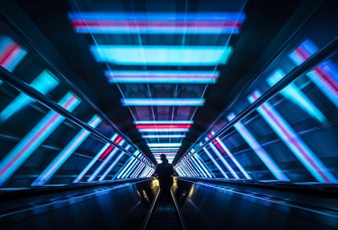 Framed Atonium Brussels 4 Print