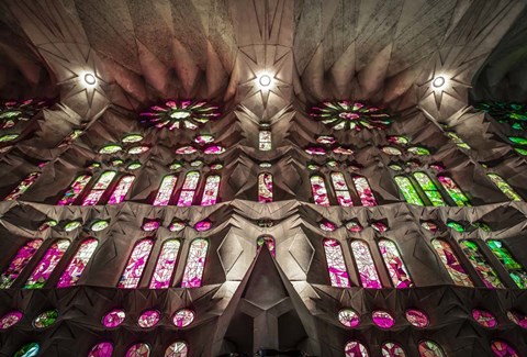 Framed Colorful Barcelona 3 Print