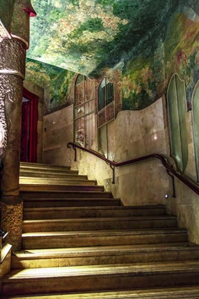 Framed Colorful Barcelona 11 Print