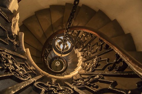 Framed Old Staircase Print