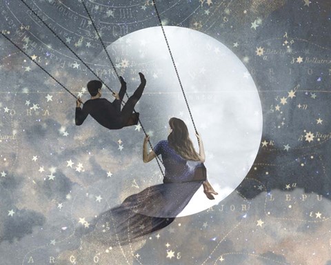 Framed Celestial Love II Print