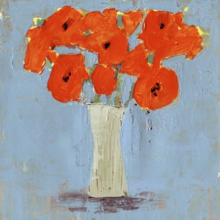 Framed Orange Poppy Impression II Print