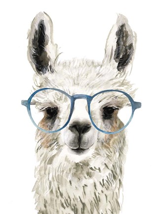 Framed Hip Llama II Print