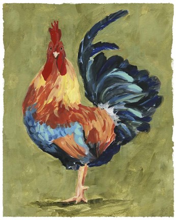 Framed Chicken Scratch IV Print