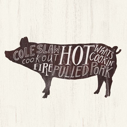 Framed Farmhouse BBQ IV Print