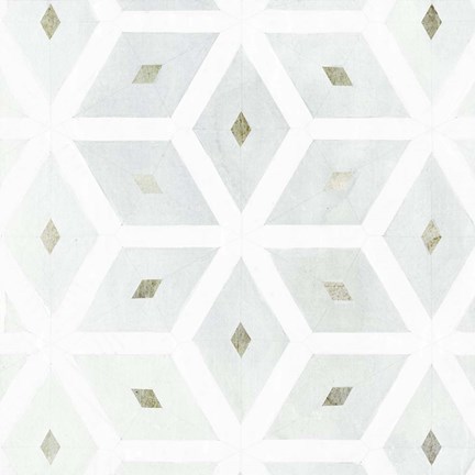 Framed Seaglass Tiles I Print