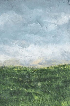 Framed Verdant Fields II Print