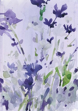 Framed Violet Garden Moment II Print