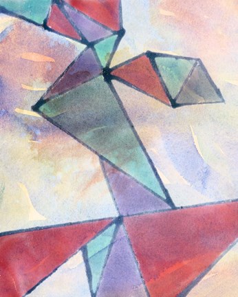 Framed Lucent Shards I Print