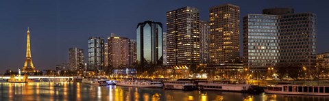 Framed Paris Skyline Print