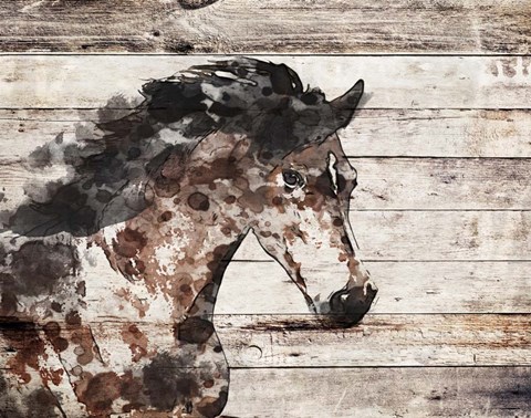 Framed Running Wild Horse 10 Print