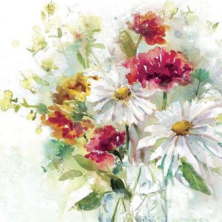 Framed Garden Jar II Print