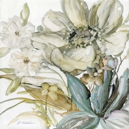 Framed Seaglass Garden II Print