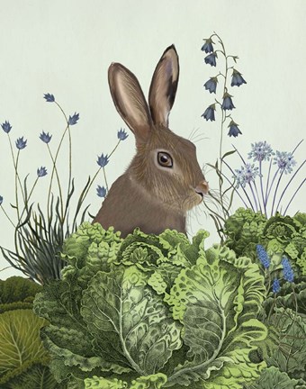 Framed Cabbage Patch Rabbit 2 Print