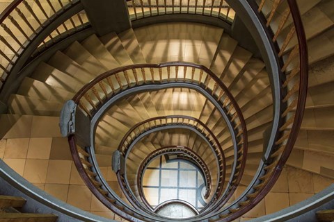 Framed Hamburg Staircase 5 Print