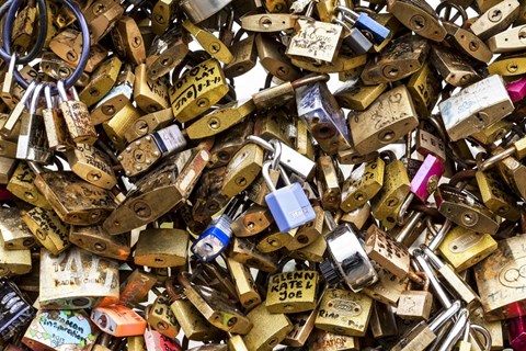 Framed Love Locks Print