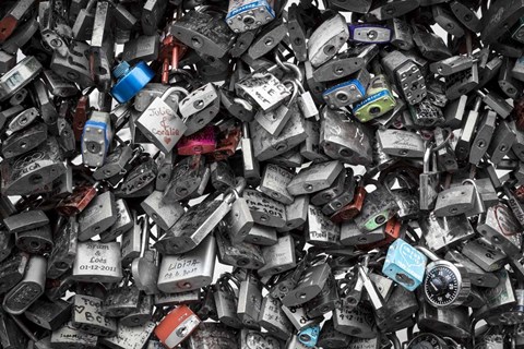 Framed Love Locks 2 Print