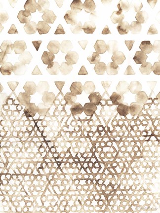 Framed Sepia Madras III Print