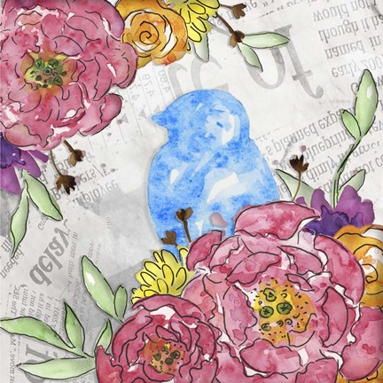 Framed Bloom &amp; Fly III Print