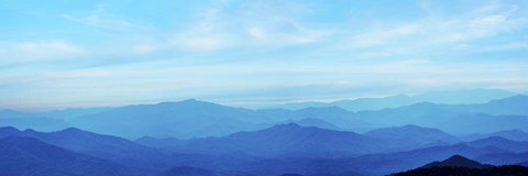 Framed Misty Mountains III Print