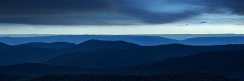 Framed Misty Mountains VI Print