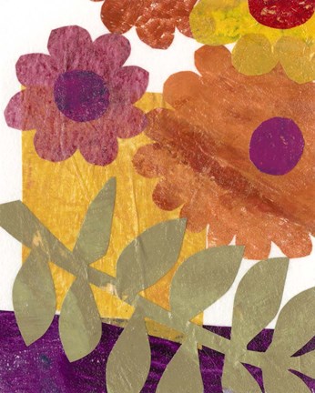 Framed Fiesta Floral IV Print