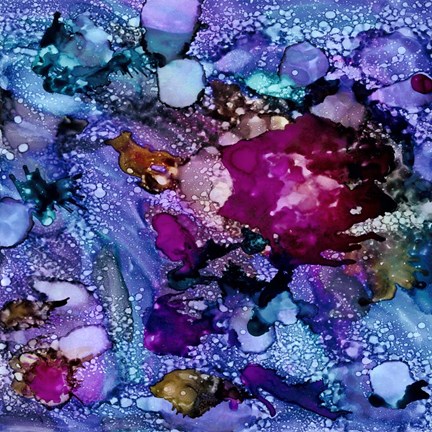 Framed Purple Outburst I Print