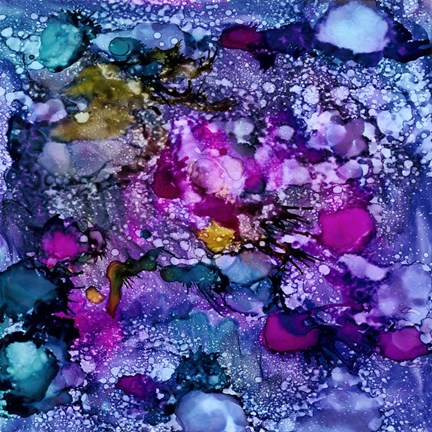 Framed Purple Outburst II Print