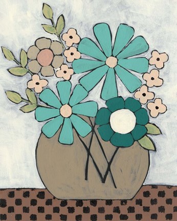 Framed Mid Summer Bouquet II Print