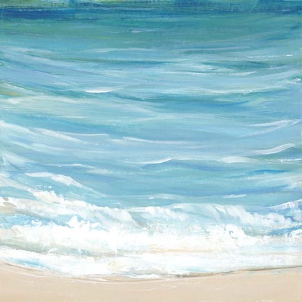 Framed Sea Breeze Coast I Print