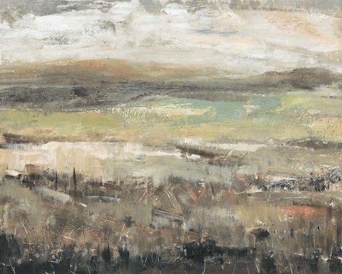 Framed Grassland Showers I Print