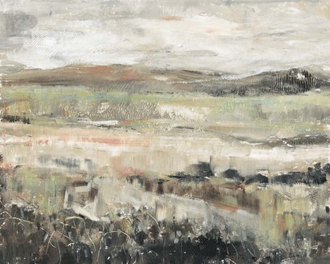 Framed Grassland Showers II Print